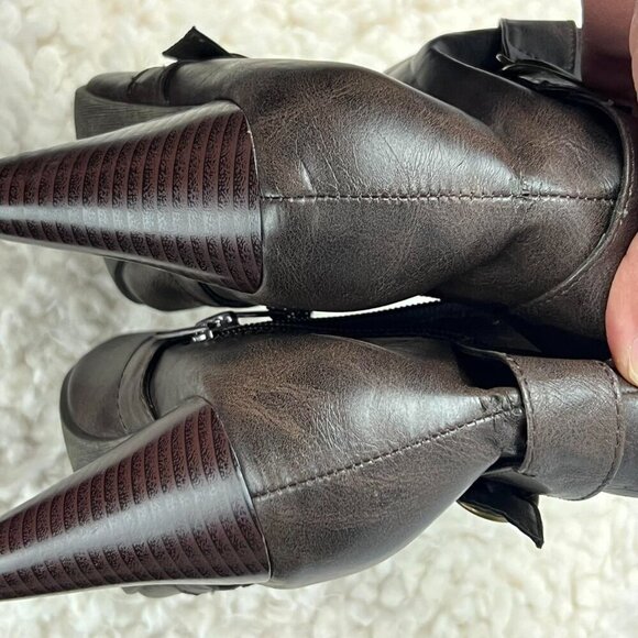 Sonoma Brown Heeled Ankle Boots - Picture 6 of 8